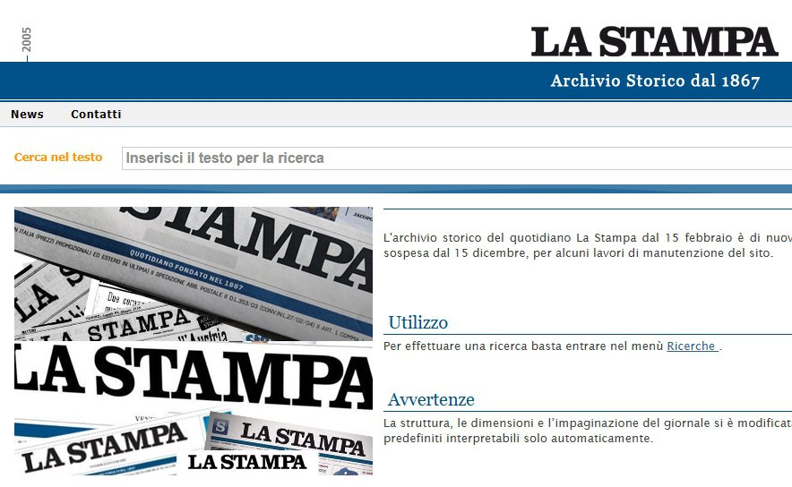 Come consultare l’archivio storico dei quotidiani italiani online III Come consultare l’archivio storico dei quotidiani italiani online III