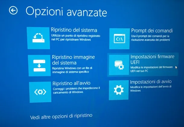 Tasti per Accedere al BIOS e UEFI Windows Tasti per Accedere al BIOS e UEFI Windows