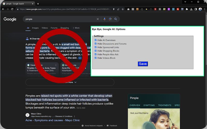 Come disattivare AI Overviews di Google III Come disattivare AI Overviews di Google III