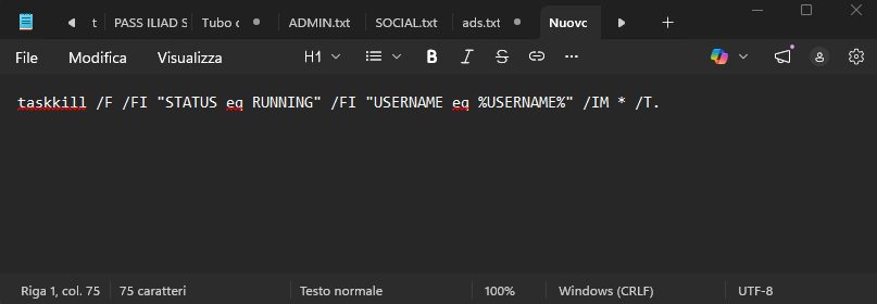 Script per chiudere programmi aperti III Script per chiudere programmi aperti III