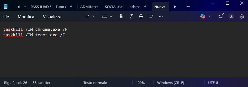 Script per chiudere programmi aperti IV Script per chiudere programmi aperti IV