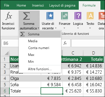 Excel guida formule principianti III Excel guida formule principianti III